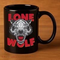 Lone Wolf 11oz C Handle Ceramic Mug thumb 3