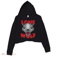 Lone Wolf Crop Fleece Hoodie thumb 0