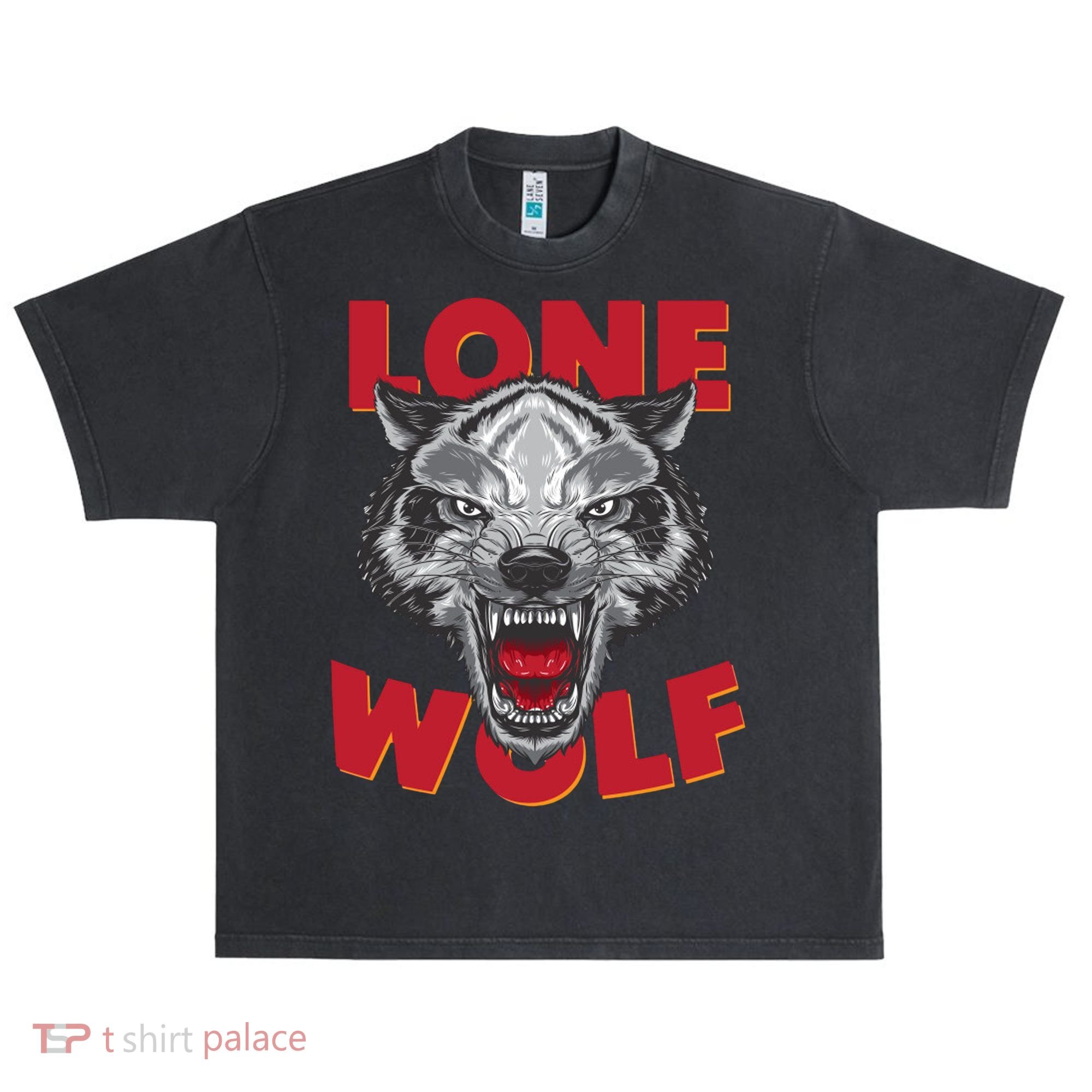 Lone Wolf Urban Oversized Heavyweight T-Shirt
