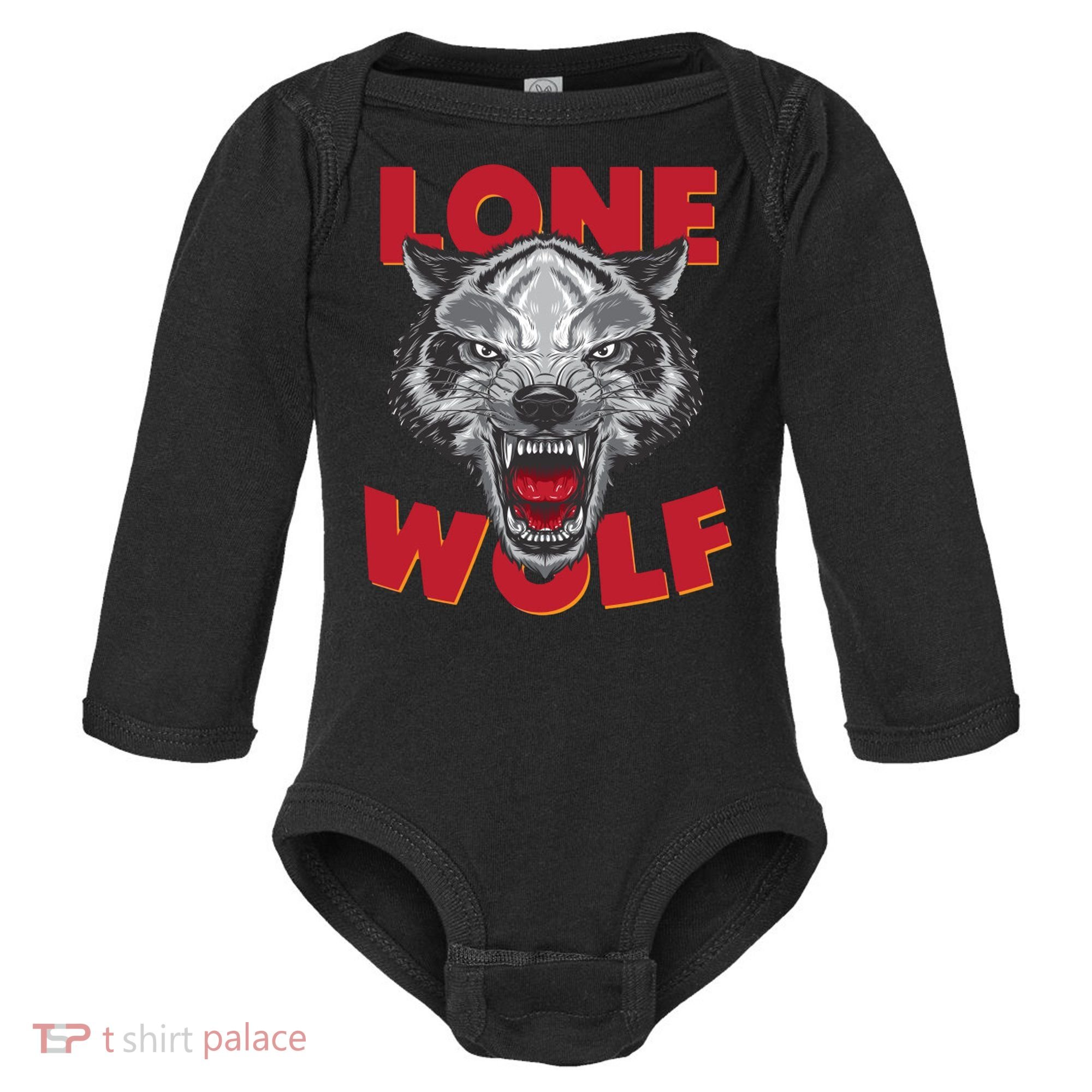 Lone Wolf Baby Long Sleeve Bodysuit