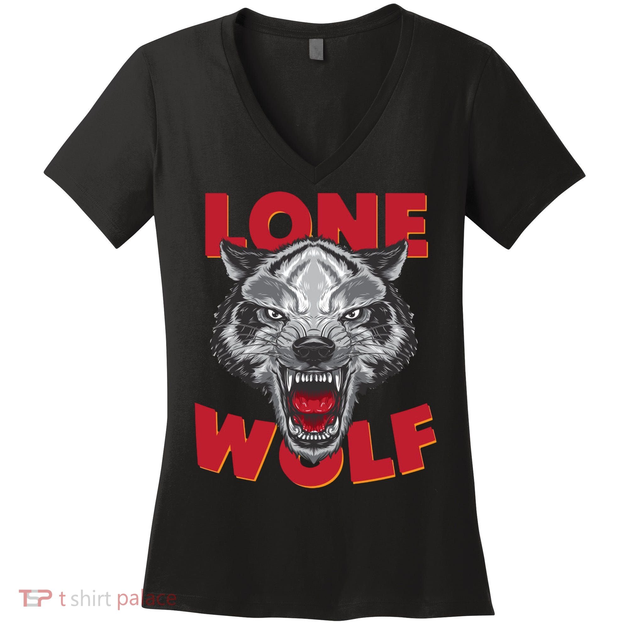 Lone Wolf Women's V-Neck T-Shirt