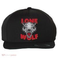 Lone Wolf Wool Snapback Cap thumb 0