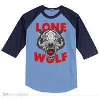 Lone Wolf Raglan Baseball Sleeve Shirt thumb 0