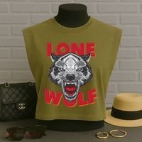 Lone Wolf Garment-Dyed Women's Muscle Tee thumb 3