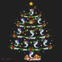 Lighting White Marlin Christmas Tree White Marlin Fish Lover Women's Sweatshirt thumb 2