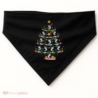 Lighting White Marlin Christmas Tree White Marlin Fish Lover USA-Made Doggie Bandana thumb 0