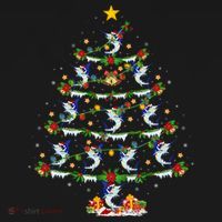 Lighting White Marlin Christmas Tree White Marlin Fish Lover Backpack thumb 2