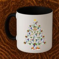 Lighting White Marlin Christmas Tree White Marlin Fish Lover Coffee Mug thumb 2