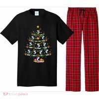 Lighting White Marlin Christmas Tree White Marlin Fish Lover Pajama Set thumb 0