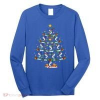 Lighting White Marlin Christmas Tree White Marlin Fish Lover Long Sleeve Shirt thumb 0