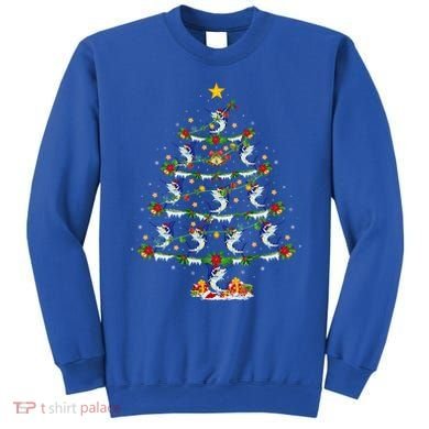 Lighting White Marlin Christmas Tree White Marlin Fish Lover Sweatshirt