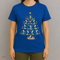 Lighting White Marlin Christmas Tree White Marlin Fish Lover T-Shirt thumb 4