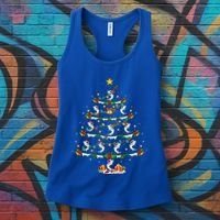 Lighting White Marlin Christmas Tree White Marlin Fish Lover Women's Tank Top thumb 3