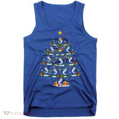 Lighting White Marlin Christmas Tree White Marlin Fish Lover Tank Top