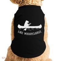 Lake Winnipesaukee New Hampshire Bear Canoe Gift Doggie Tank thumb 0