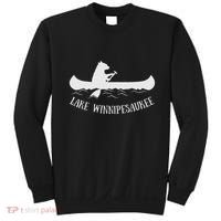 Lake Winnipesaukee New Hampshire Bear Canoe Gift Sweatshirt thumb 0