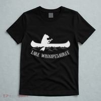 Lake Winnipesaukee New Hampshire Bear Canoe Gift T-Shirt thumb 5
