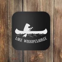 Lake Winnipesaukee New Hampshire Bear Canoe Gift Coaster thumb 0