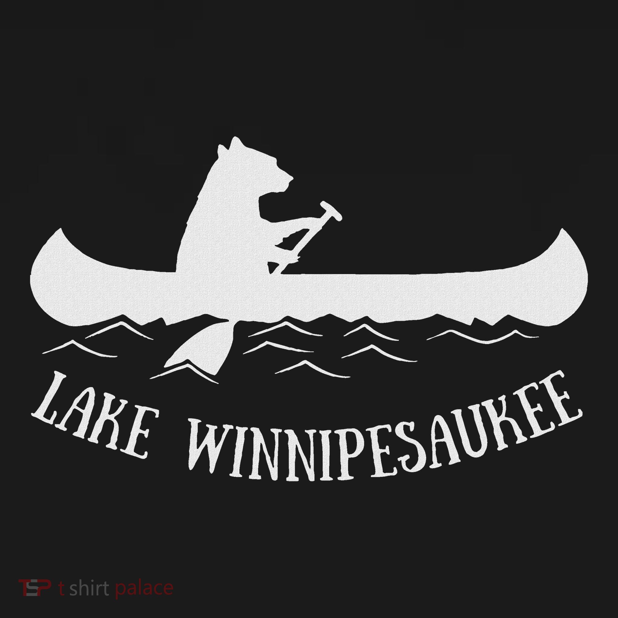Lake Winnipesaukee New Hampshire Bear Canoe Gift Women's Hoodie