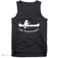 Lake Winnipesaukee New Hampshire Bear Canoe Gift Tank Top thumb 0