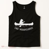 Lake Winnipesaukee New Hampshire Bear Canoe Gift Tank Top thumb 2