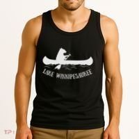 Lake Winnipesaukee New Hampshire Bear Canoe Gift Tank Top thumb 3