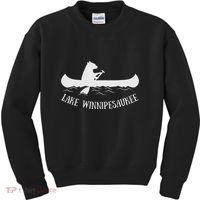Lake Winnipesaukee New Hampshire Bear Canoe Gift Kids Sweatshirt thumb 0
