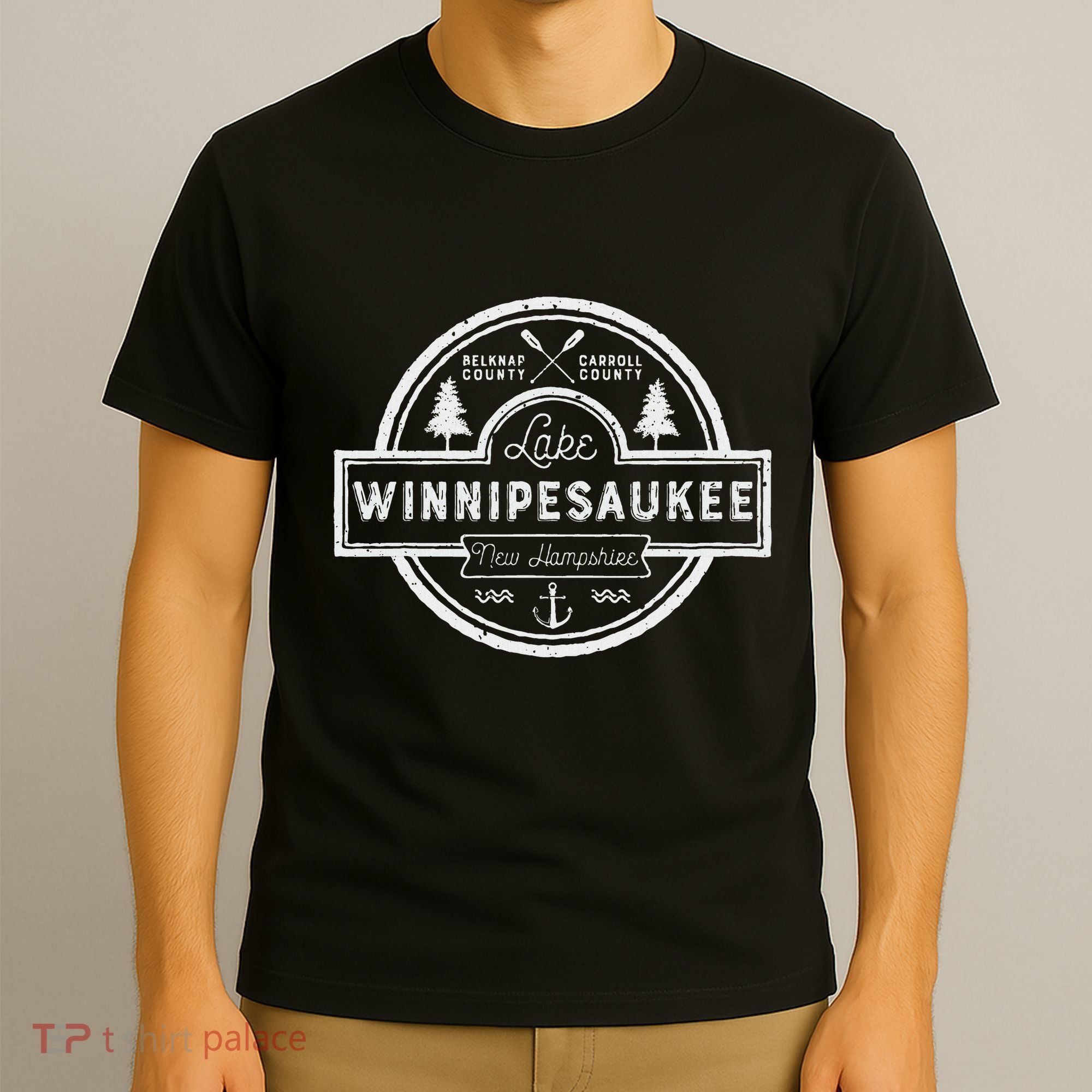 Lake Winnipesaukee New Hampshire Women Camping T-Shirt