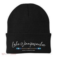 Lake Winnipesaukee New Hampshire Oars Graphic Beanie thumb 0