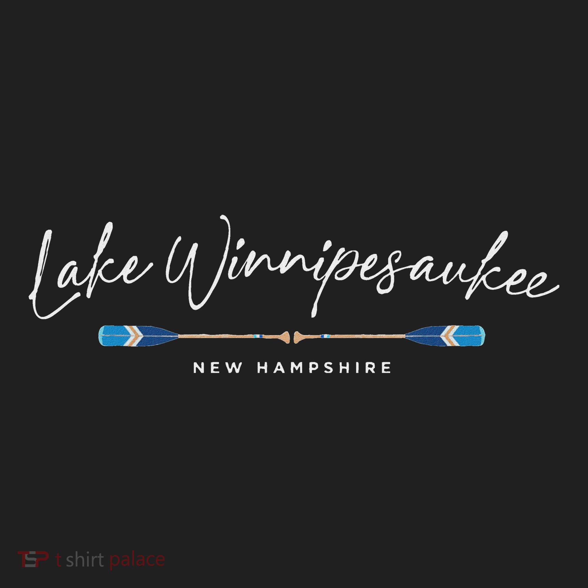 Lake Winnipesaukee New Hampshire Oars Graphic Beanie