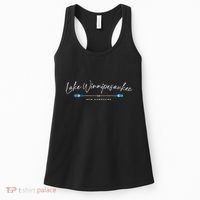 Lake Winnipesaukee New Hampshire Oars Graphic Women's Tank Top thumb 0