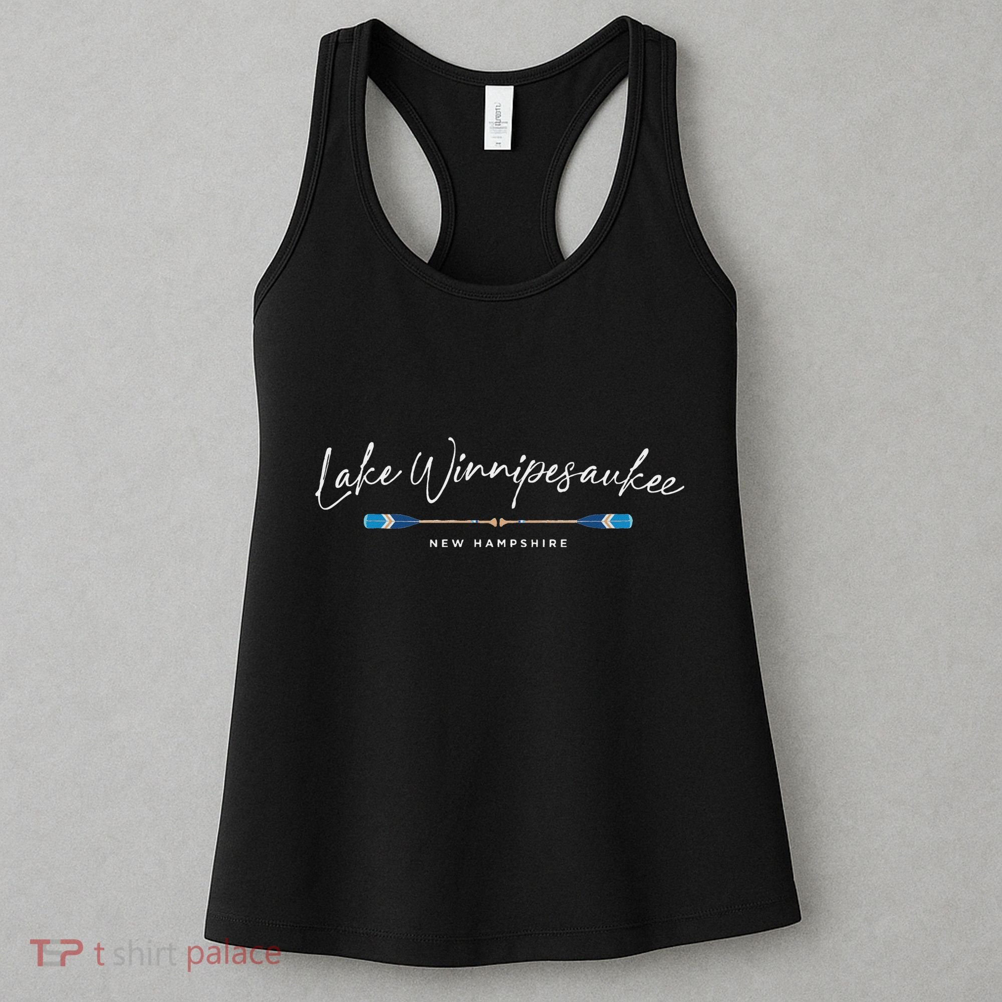 Lake Winnipesaukee New Hampshire Oars Graphic Women's Tank Top