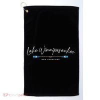 Lake Winnipesaukee New Hampshire Oars Graphic Golf Towel thumb 0