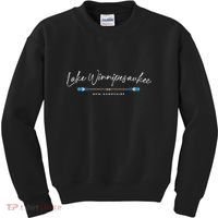 Lake Winnipesaukee New Hampshire Oars Graphic Kids Sweatshirt thumb 0