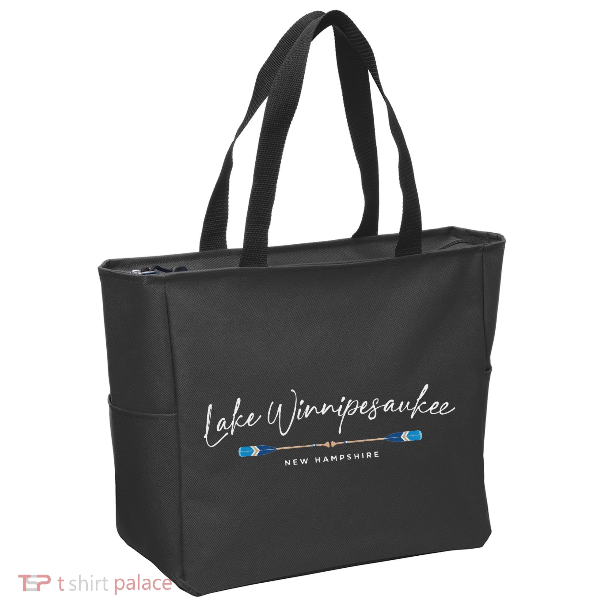 Lake Winnipesaukee New Hampshire Oars Graphic Tote Bag
