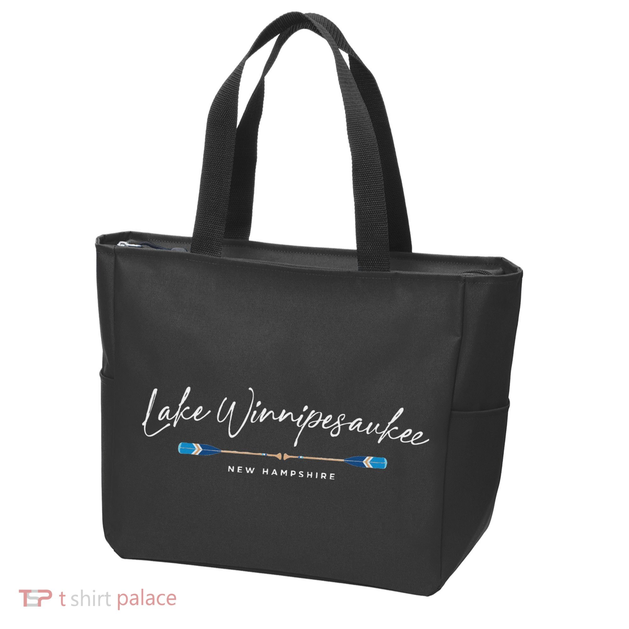 Lake Winnipesaukee New Hampshire Oars Graphic Tote Bag
