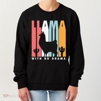 Llama With No Drama No Drama Llama Women's Sweatshirt thumb 0