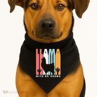 Llama With No Drama No Drama Llama USA-Made Doggie Bandana thumb 1