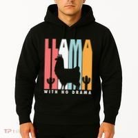 Llama With No Drama No Drama Llama Hoodie thumb 2