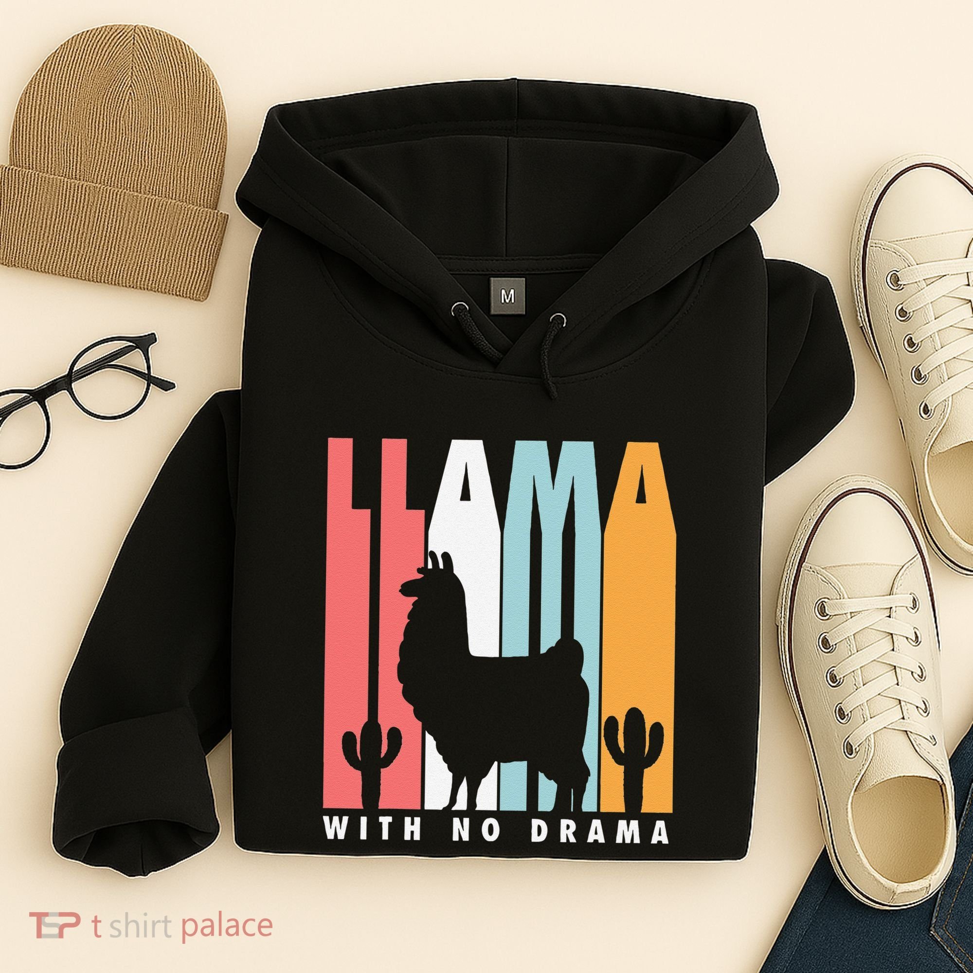 Llama With No Drama No Drama Llama Hoodie