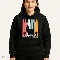Llama With No Drama No Drama Llama Hoodie thumb 5