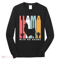 Llama With No Drama No Drama Llama Long Sleeve Shirt thumb 0