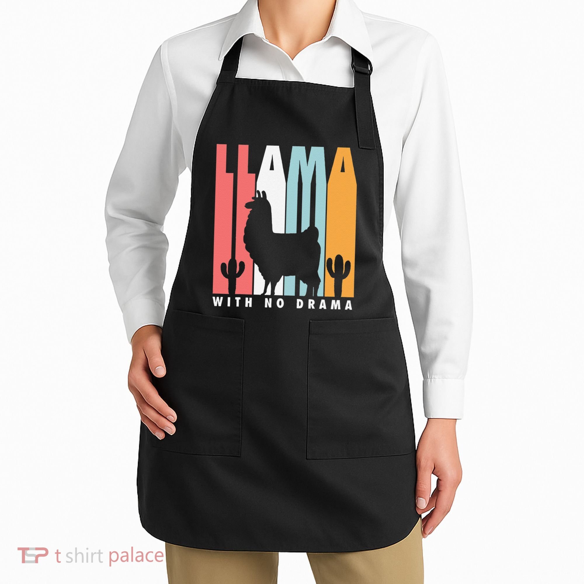 Llama With No Drama No Drama Llama Apron