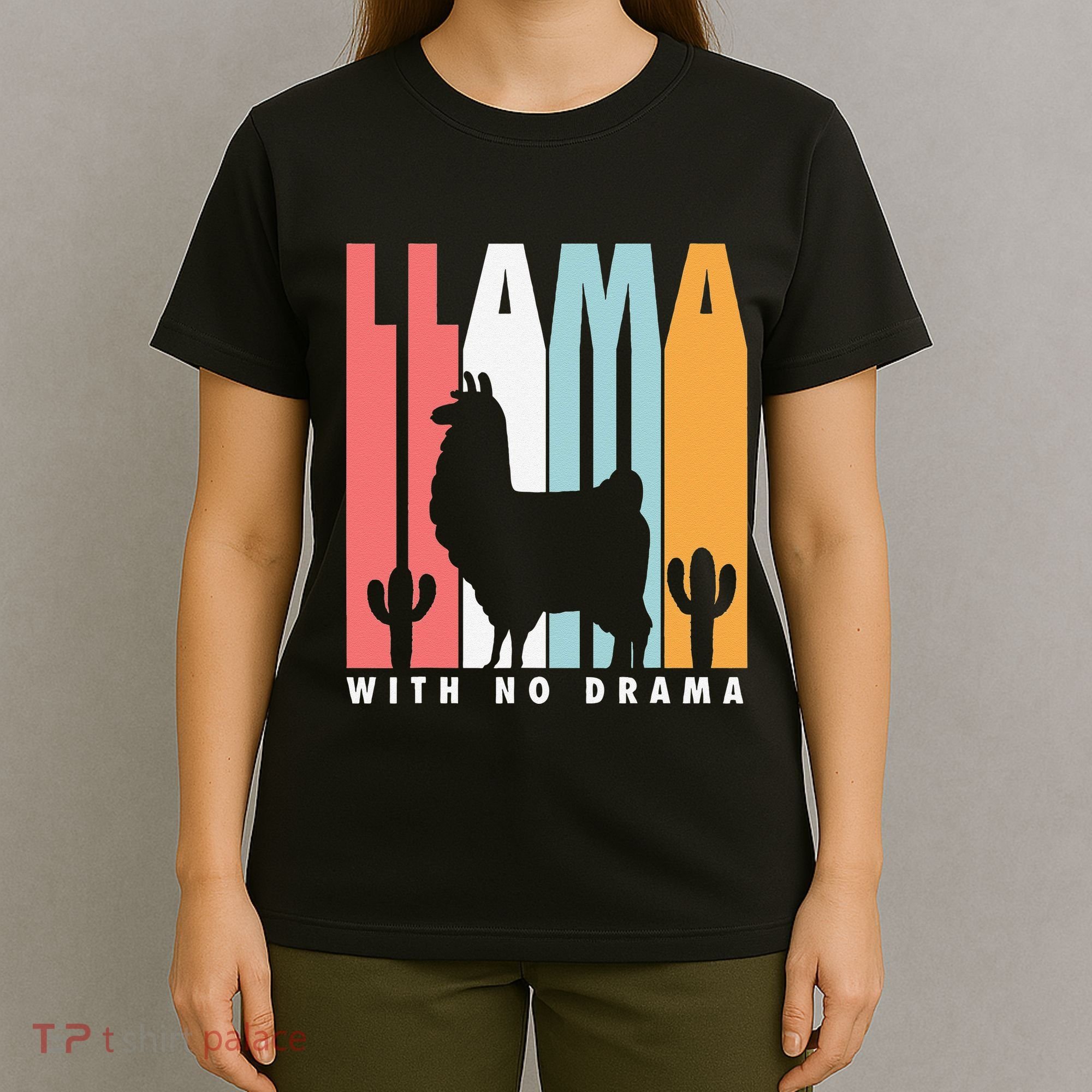 Llama With No Drama No Drama Llama T-Shirt