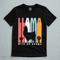 Llama With No Drama No Drama Llama T-Shirt thumb 5