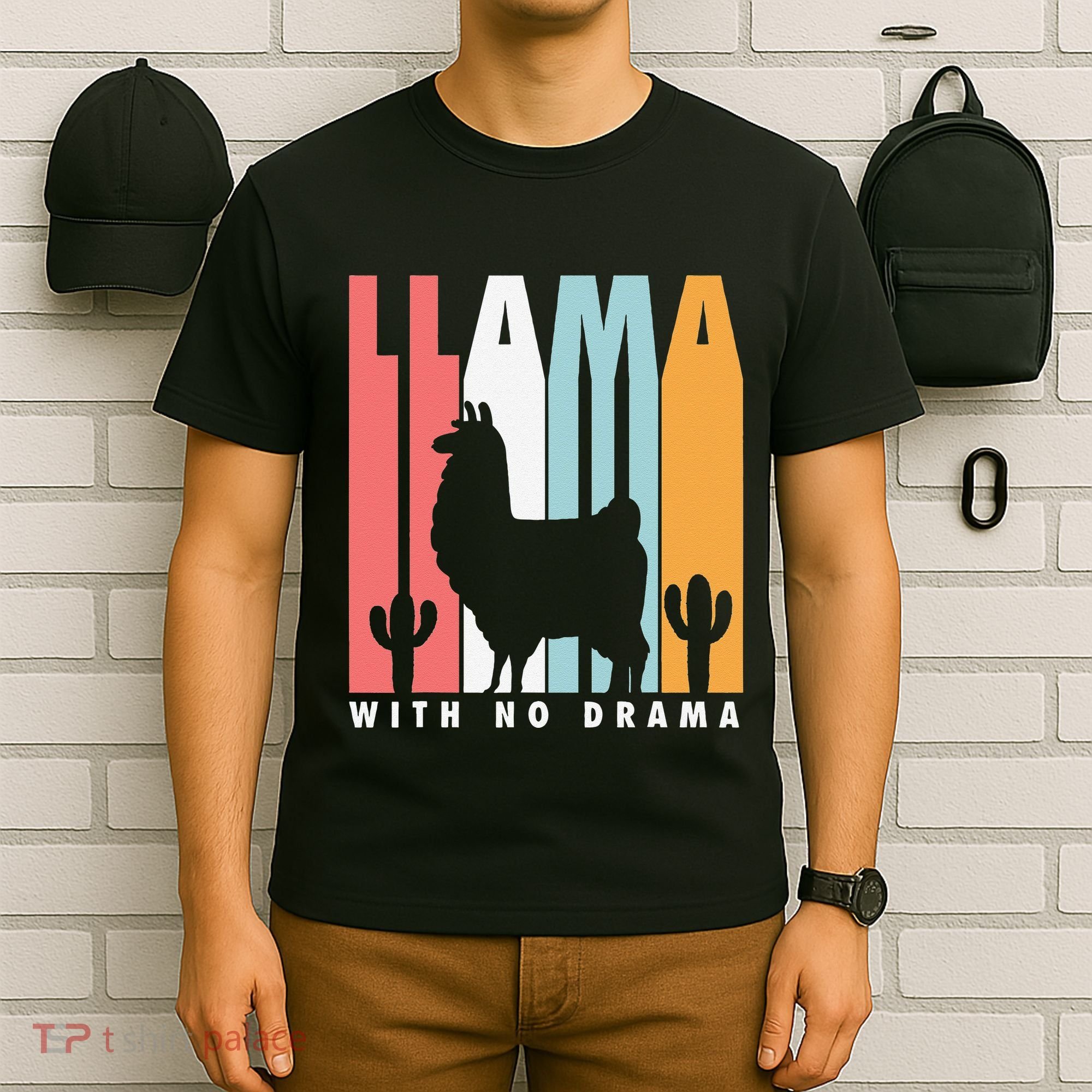 Llama With No Drama No Drama Llama T-Shirt