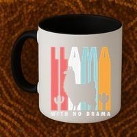 Llama With No Drama No Drama Llama Coffee Mug thumb 2