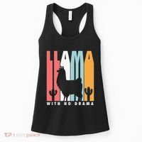 Llama With No Drama No Drama Llama Women's Tank Top thumb 0