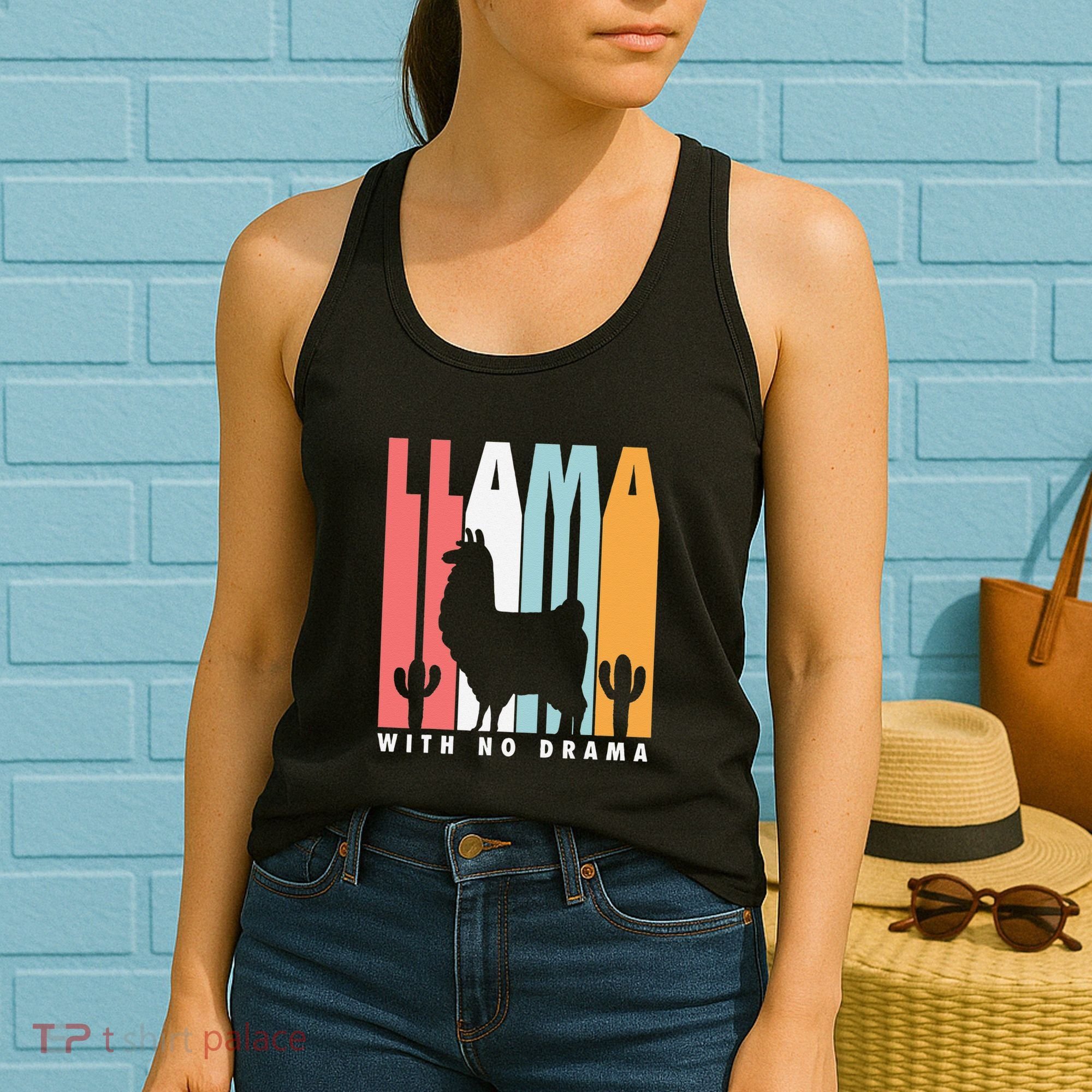 Llama With No Drama No Drama Llama Women's Tank Top