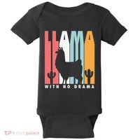 Llama With No Drama No Drama Llama Baby Bodysuit thumb 0